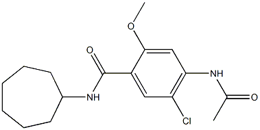 4-acetamido-5-chloro-N-cycloheptyl-2-methoxybenzamide