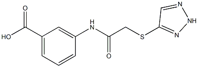 3-[[2-(2H-triazol-4-ylsulfanyl)acetyl]amino]benzoic acid