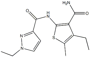 N-(3-carbamoyl-4-ethyl-5-methylthiophen-2-yl)-1-ethylpyrazole-3-carboxamide