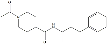 1-acetyl-N-(4-phenylbutan-2-yl)piperidine-4-carboxamide Structure