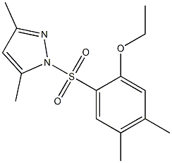1-(2-ethoxy-4,5-dimethylphenyl)sulfonyl-3,5-dimethylpyrazole