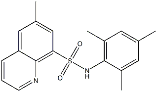 6-methyl-N-(2,4,6-trimethylphenyl)quinoline-8-sulfonamide