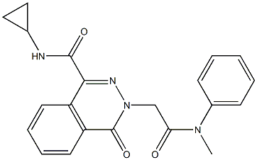 N-cyclopropyl-3-[2-(N-methylanilino)-2-oxoethyl]-4-oxophthalazine-1-carboxamide
