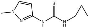 1-cyclopropyl-3-(1-methylpyrazol-3-yl)thiourea Structure