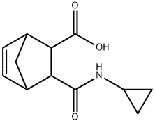 2-(cyclopropylcarbamoyl)bicyclo[2.2.1]hept-5-ene-3-carboxylic acid Structure
