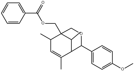 [8-(4-methoxyphenyl)-2,4,9-trimethyl-7-oxabicyclo[3.3.1]non-2-en-5-yl]methyl benzoate,1022762-00-0,结构式