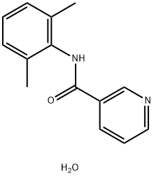 N-(2,6-dimethylphenyl)pyridine-3-carboxamide hydrate 结构式