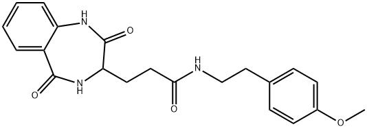 3-(2,5-dioxo-3,4-dihydro-1H-1,4-benzodiazepin-3-yl)-N-[2-(4-methoxyphenyl)ethyl]propanamide|