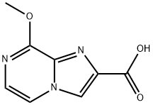 8-甲氧基咪唑并[1,2-A]吡嗪-2-甲酸, 1421760-37-3, 结构式