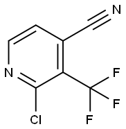 2-Chloro-3-trifluoromethyl-isonicotinonitrile Structure