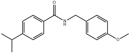 N-[(4-methoxyphenyl)methyl]-4-propan-2-ylbenzamide Structure