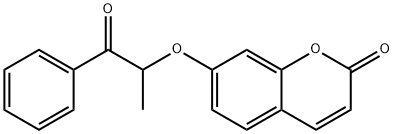 7-(1-oxo-1-phenylpropan-2-yl)oxychromen-2-one Structure