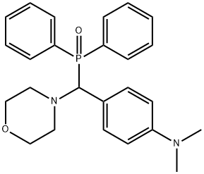 4-[diphenylphosphoryl(morpholin-4-yl)methyl]-N,N-dimethylaniline Struktur