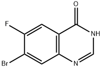 7-溴-6-氟喹唑啉-4(3H)-酮 结构式