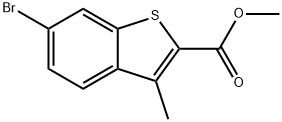 6-Bromo-3-methyl-benzo[b]thiophene-2-carboxylic acid methyl ester 结构式