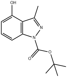 4-Hydroxy-3-methyl-indazole-1-carboxylic acid tert-butyl ester,1823241-77-5,结构式