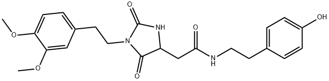2059509-97-4 2-[1-[2-(3,4-dimethoxyphenyl)ethyl]-2,5-dioxoimidazolidin-4-yl]-N-[2-(4-hydroxyphenyl)ethyl]acetamide