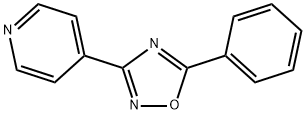 5-phenyl-3-pyridin-4-yl-1,2,4-oxadiazole Struktur
