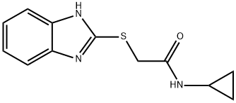 2-(1H-benzimidazol-2-ylsulfanyl)-N-cyclopropylacetamide|