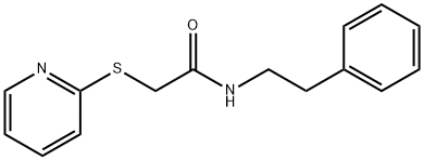 N-(2-phenylethyl)-2-pyridin-2-ylsulfanylacetamide Structure