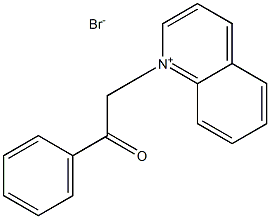 1-phenyl-2-quinolin-1-ium-1-ylethanone bromide Struktur
