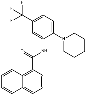 N-[2-piperidin-1-yl-5-(trifluoromethyl)phenyl]naphthalene-1-carboxamide|