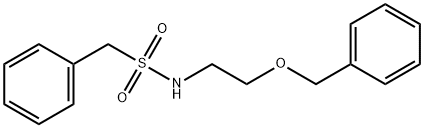 1-phenyl-N-(2-phenylmethoxyethyl)methanesulfonamide Struktur