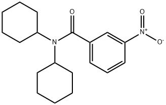 N,N-dicyclohexyl-3-nitrobenzamide Struktur
