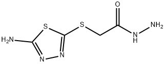2-[(5-amino-1,3,4-thiadiazol-2-yl)sulfanyl]acetohydrazide Structure