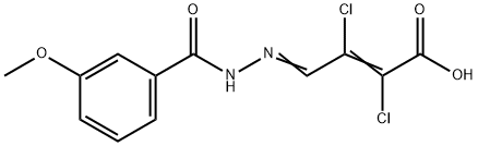 350997-78-3 (E,4E)-2,3-dichloro-4-[(3-methoxybenzoyl)hydrazinylidene]but-2-enoic acid