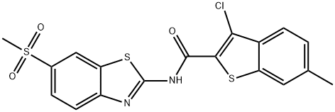 352686-83-0 3-chloro-6-methyl-N-(6-methylsulfonyl-1,3-benzothiazol-2-yl)-1-benzothiophene-2-carboxamide