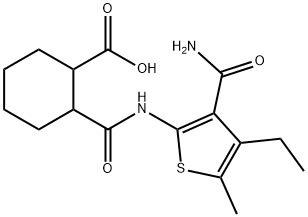 354551-16-9 2-[(3-carbamoyl-4-ethyl-5-methylthiophen-2-yl)carbamoyl]cyclohexane-1-carboxylic acid
