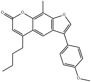 374768-69-1 5-butyl-3-(4-methoxyphenyl)-9-methylfuro[3,2-g]chromen-7-one