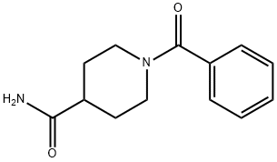 1-benzoylpiperidine-4-carboxamide Struktur