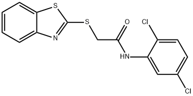 2-(1,3-benzothiazol-2-ylsulfanyl)-N-(2,5-dichlorophenyl)acetamide Struktur