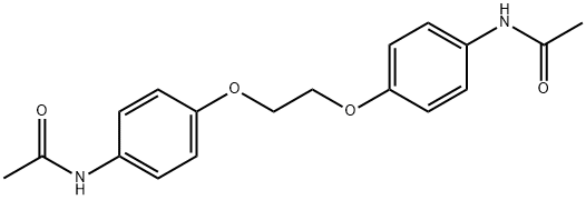 N-[4-[2-(4-acetamidophenoxy)ethoxy]phenyl]acetamide Structure