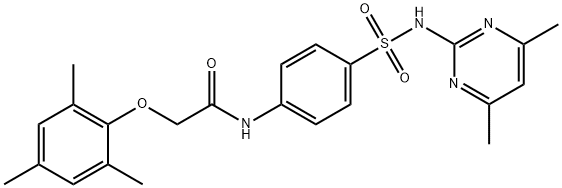 N-[4-[(4,6-dimethylpyrimidin-2-yl)sulfamoyl]phenyl]-2-(2,4,6-trimethylphenoxy)acetamide Structure