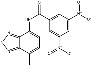 N-(7-methyl-2,1,3-benzothiadiazol-4-yl)-3,5-dinitrobenzamide Structure