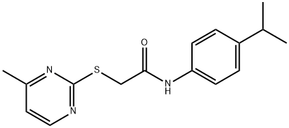 2-(4-methylpyrimidin-2-yl)sulfanyl-N-(4-propan-2-ylphenyl)acetamide