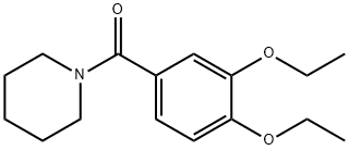 (3,4-diethoxyphenyl)-piperidin-1-ylmethanone Struktur