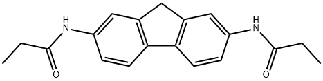 N-[7-(propanoylamino)-9H-fluoren-2-yl]propanamide Struktur