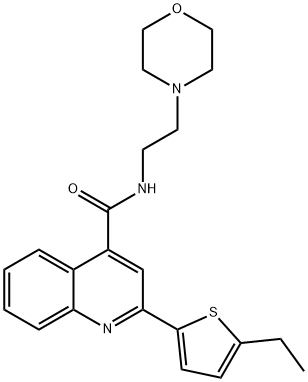2-(5-ethylthiophen-2-yl)-N-(2-morpholin-4-ylethyl)quinoline-4-carboxamide Structure