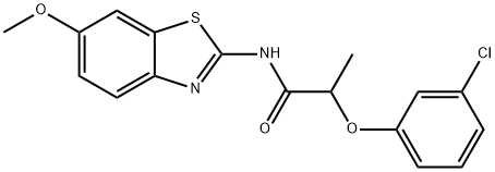 2-(3-chlorophenoxy)-N-(6-methoxy-1,3-benzothiazol-2-yl)propanamide|