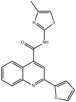 2-(furan-2-yl)-N-(4-methyl-1,3-thiazol-2-yl)quinoline-4-carboxamide Structure