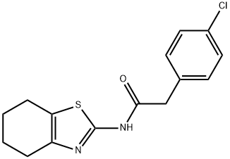 2-(4-chlorophenyl)-N-(4,5,6,7-tetrahydro-1,3-benzothiazol-2-yl)acetamide Structure