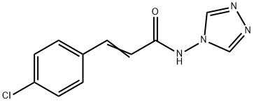 (E)-3-(4-chlorophenyl)-N-(1,2,4-triazol-4-yl)prop-2-enamide,540802-06-0,结构式