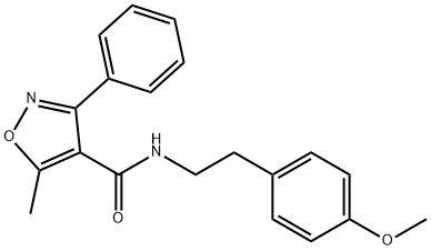 N-[2-(4-methoxyphenyl)ethyl]-5-methyl-3-phenyl-1,2-oxazole-4-carboxamide Structure