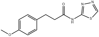 3-(4-methoxyphenyl)-N-(1,3,4-thiadiazol-2-yl)propanamide Struktur