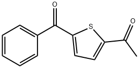1-(5-benzoylthiophen-2-yl)ethanone Struktur