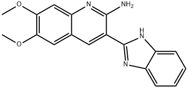 3-(1H-benzimidazol-2-yl)-6,7-dimethoxyquinolin-2-amine Structure